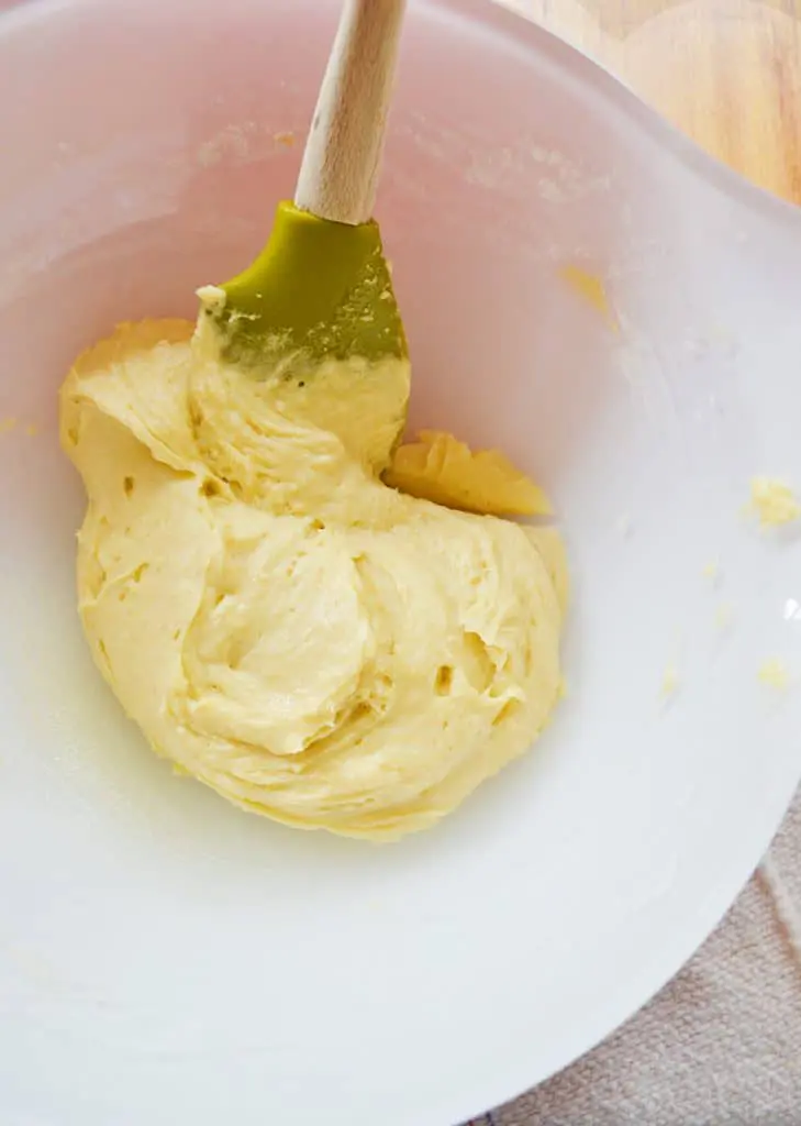 batter for swedish almond pear cake