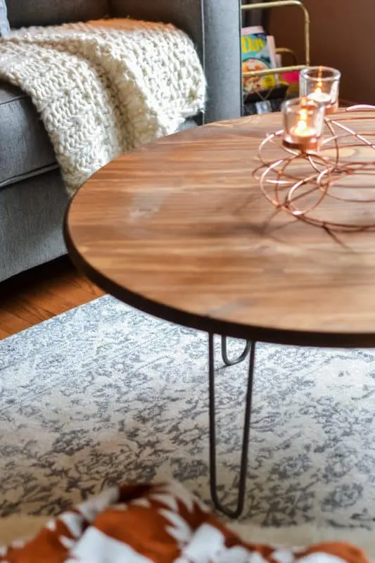 DIY coffee table - finished