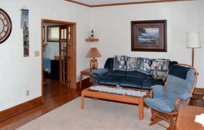 living room - before photo, listing furniture
