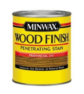 DIY coffee table - Minwax stain