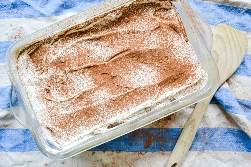 twinkie tiramisu in a pan