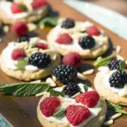 sugar cookie fruit pizzas
