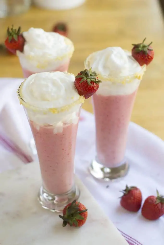 strawberry shortcake cocktail is utterly delicious, easy, and great for summer!