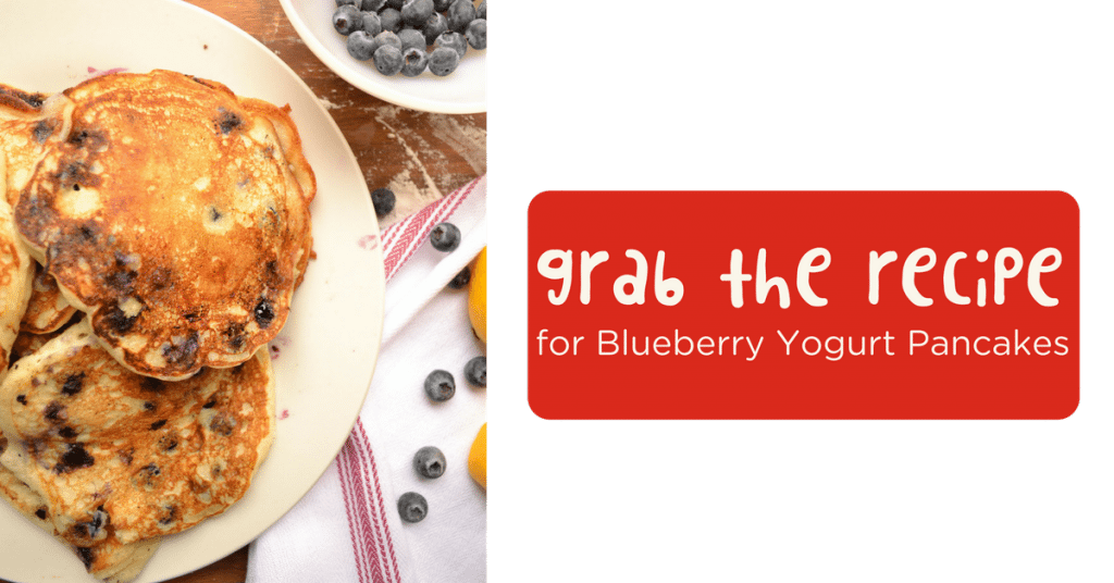 blueberry yogurt pancakes