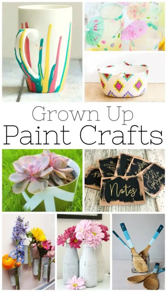  25 different paint crafts perfect for home decor that you can make for little cash. In some cases, pretty much free. Creative and simple ideas!