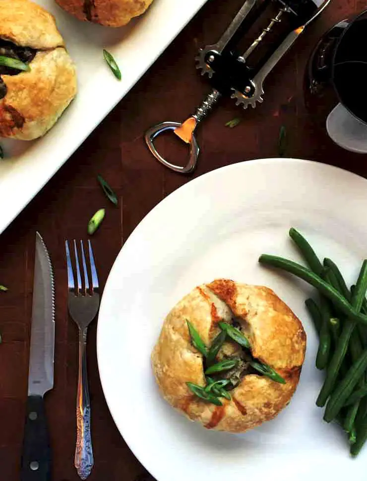 easy ground beef wellington uses puff pastry to keep this easy for dinner!