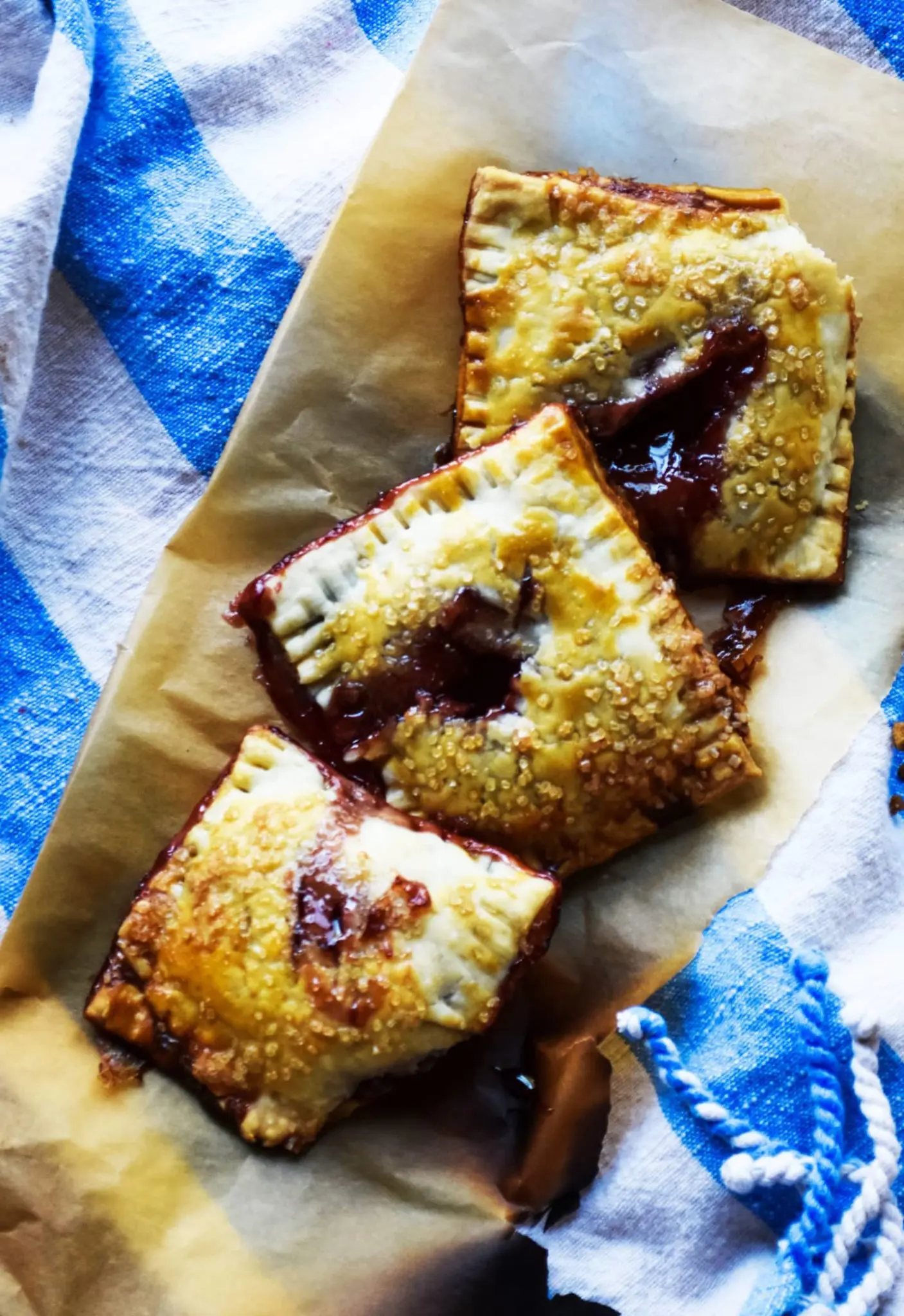homemade pop tarts made with pie crusts. So easy to do!