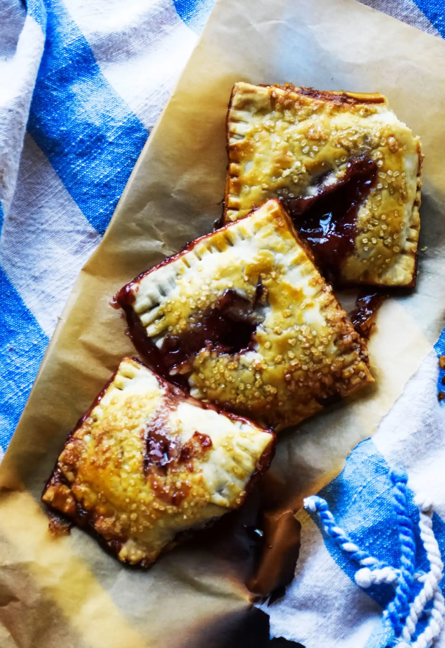 homemade pop tarts made with pie crusts. So easy to do!