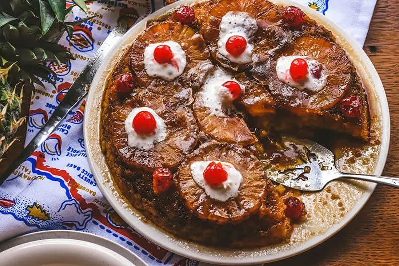 This easy, from scratch Pineapple Upside-Down Cake is just like Grandma's homemade recipe. Butter cake and sweet gooey pineapple just like a Pineapple Upside down cake should be!