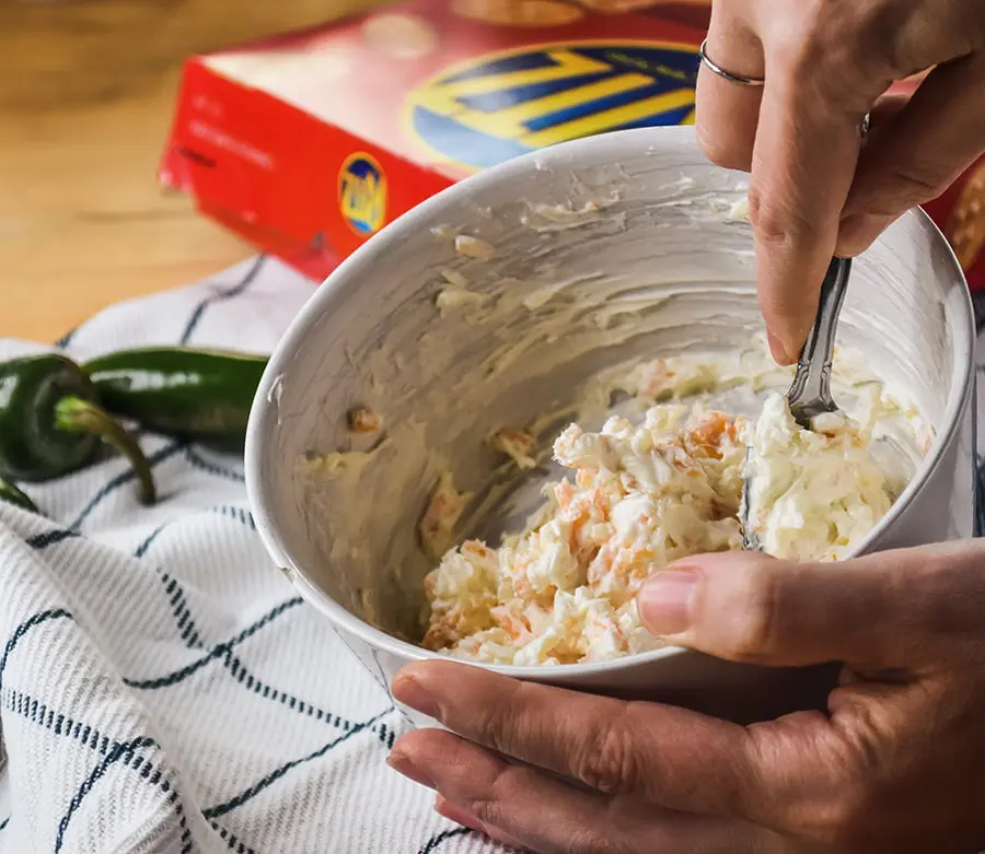 Exactly what you need for Superbowl Sunday - jalapeno popper toppers!