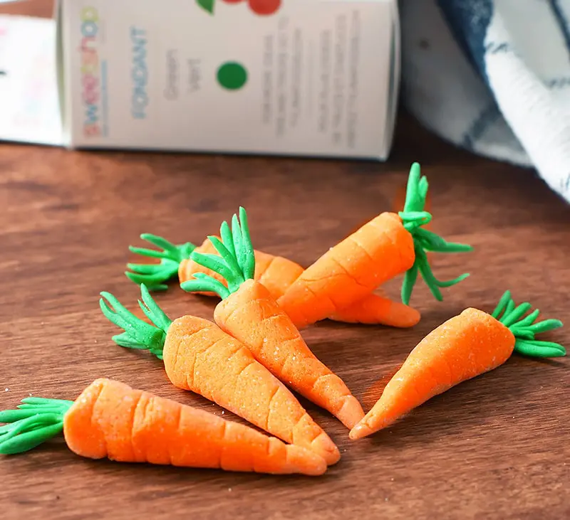 fondant carrots