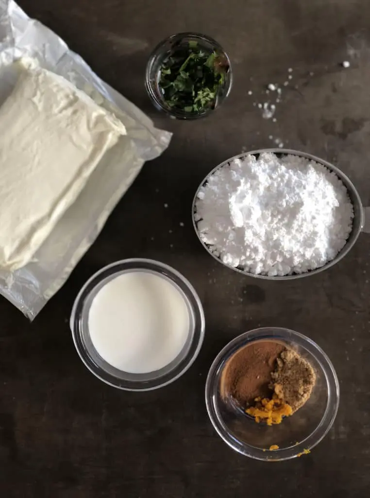 ingredients for the easy dessert burrito stuffed with strawberries