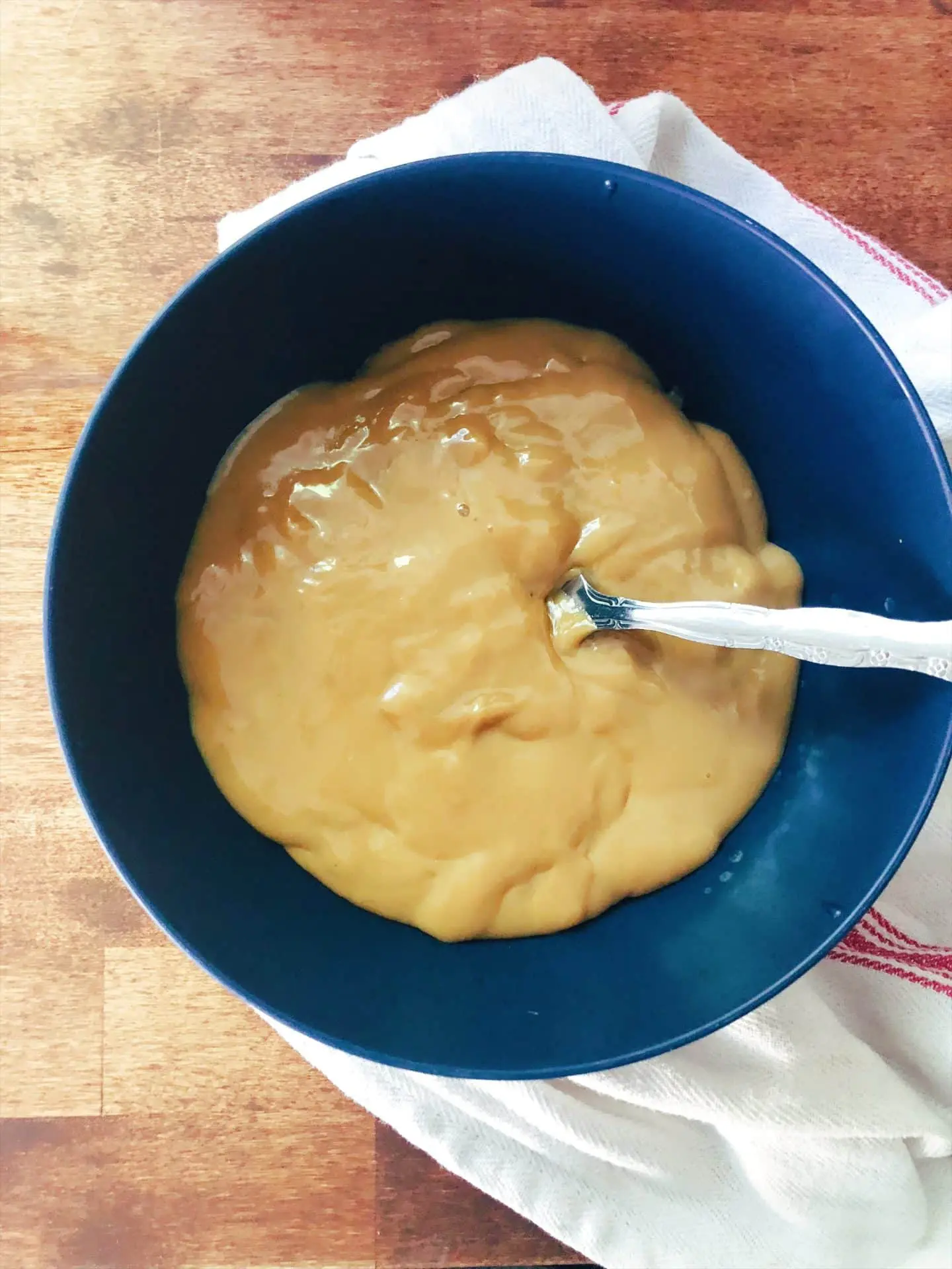 making homemade caramel with sweetened condensed milk