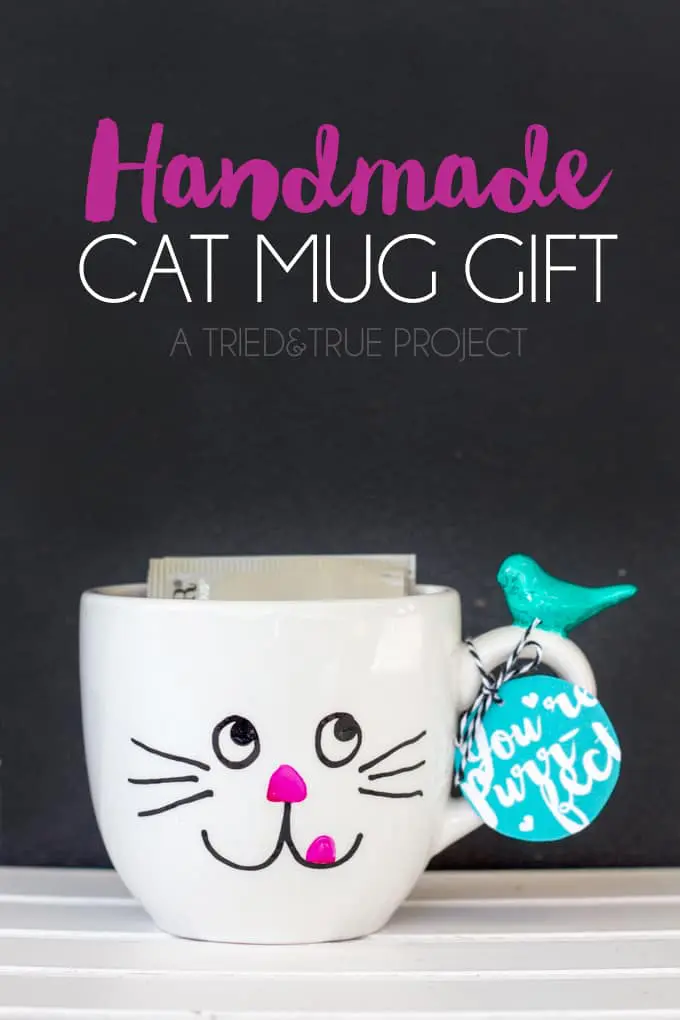 Handmade Cat Mug Gift by Tried & True