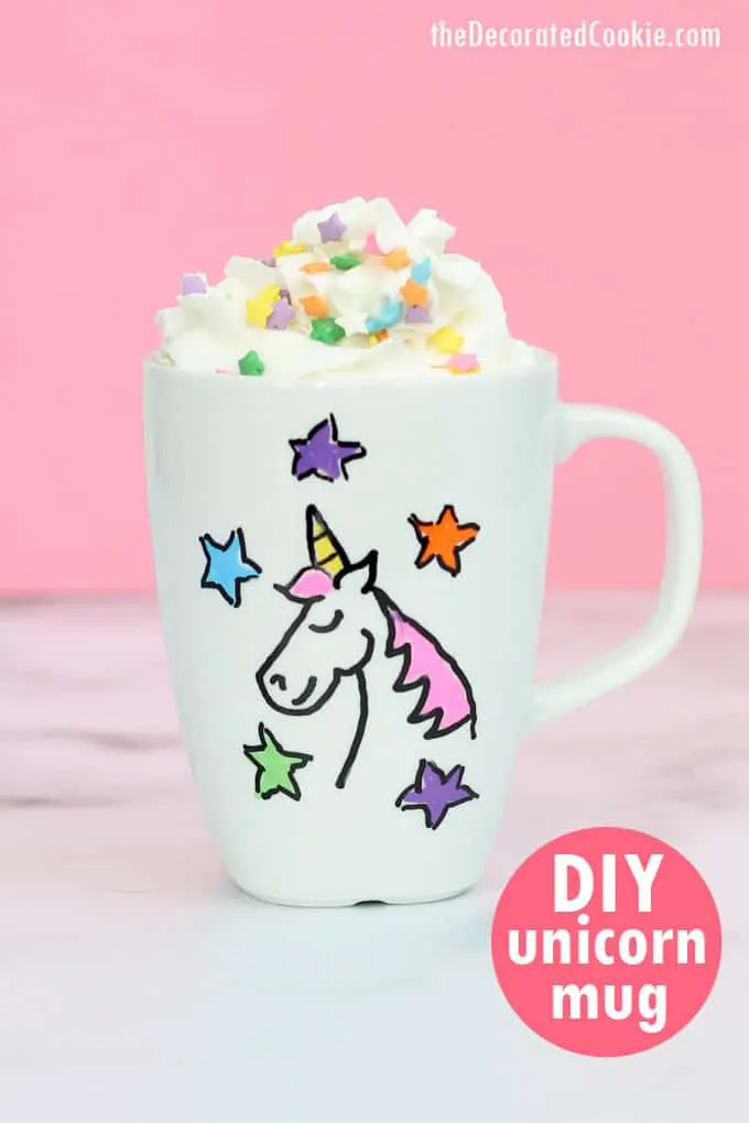 DIY Unicorn Mug by The Decorated Mug