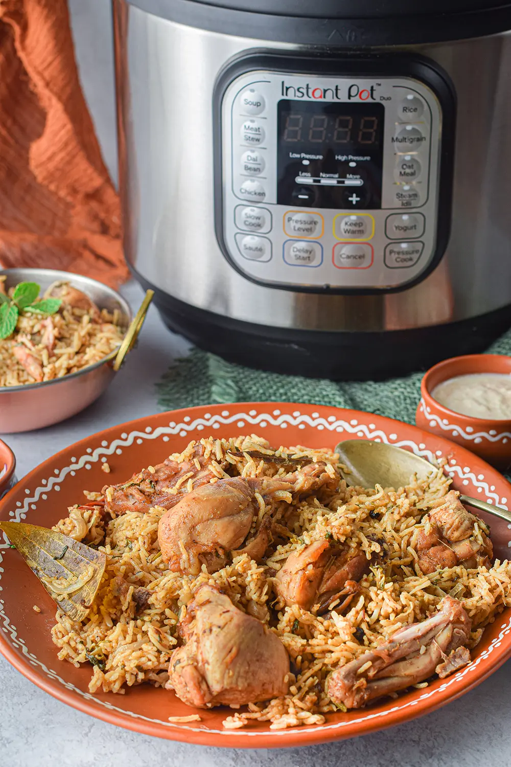 Chicken Biryani made in the instant pot.