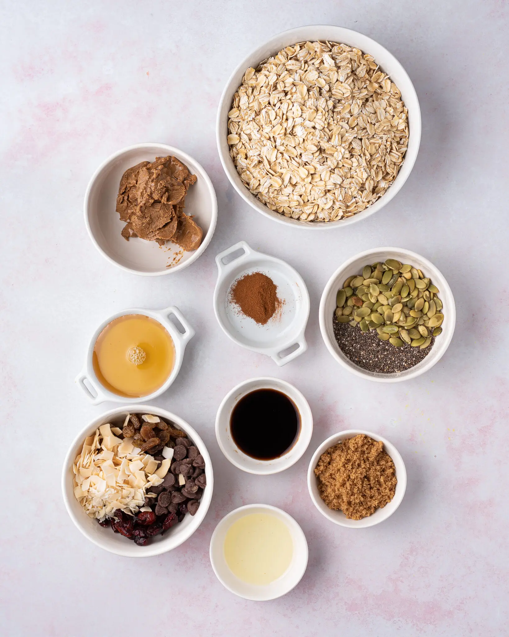 ingredients for Air-Fryer granola