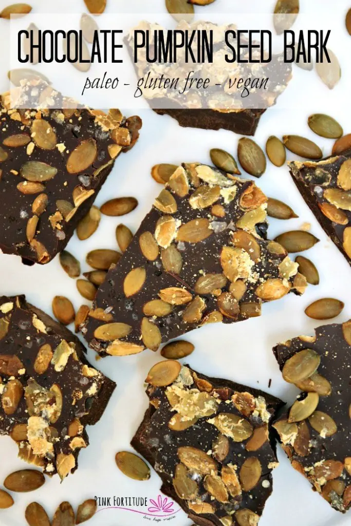 Pumpkin seed chocolate bark
