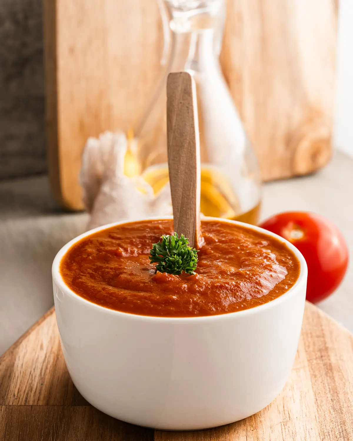 homemade ketchup in a bowl