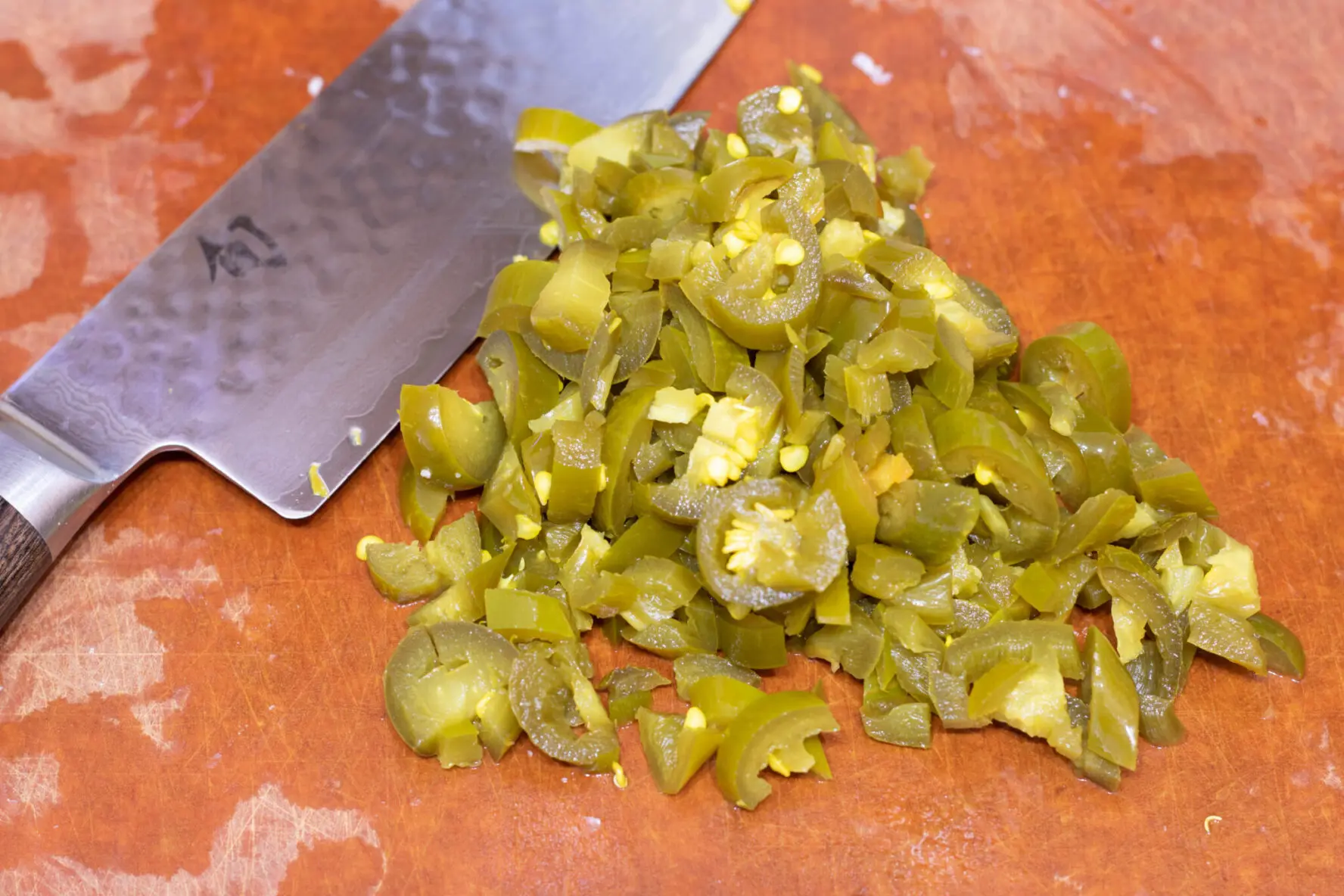 sliced fresh jalapeño's 