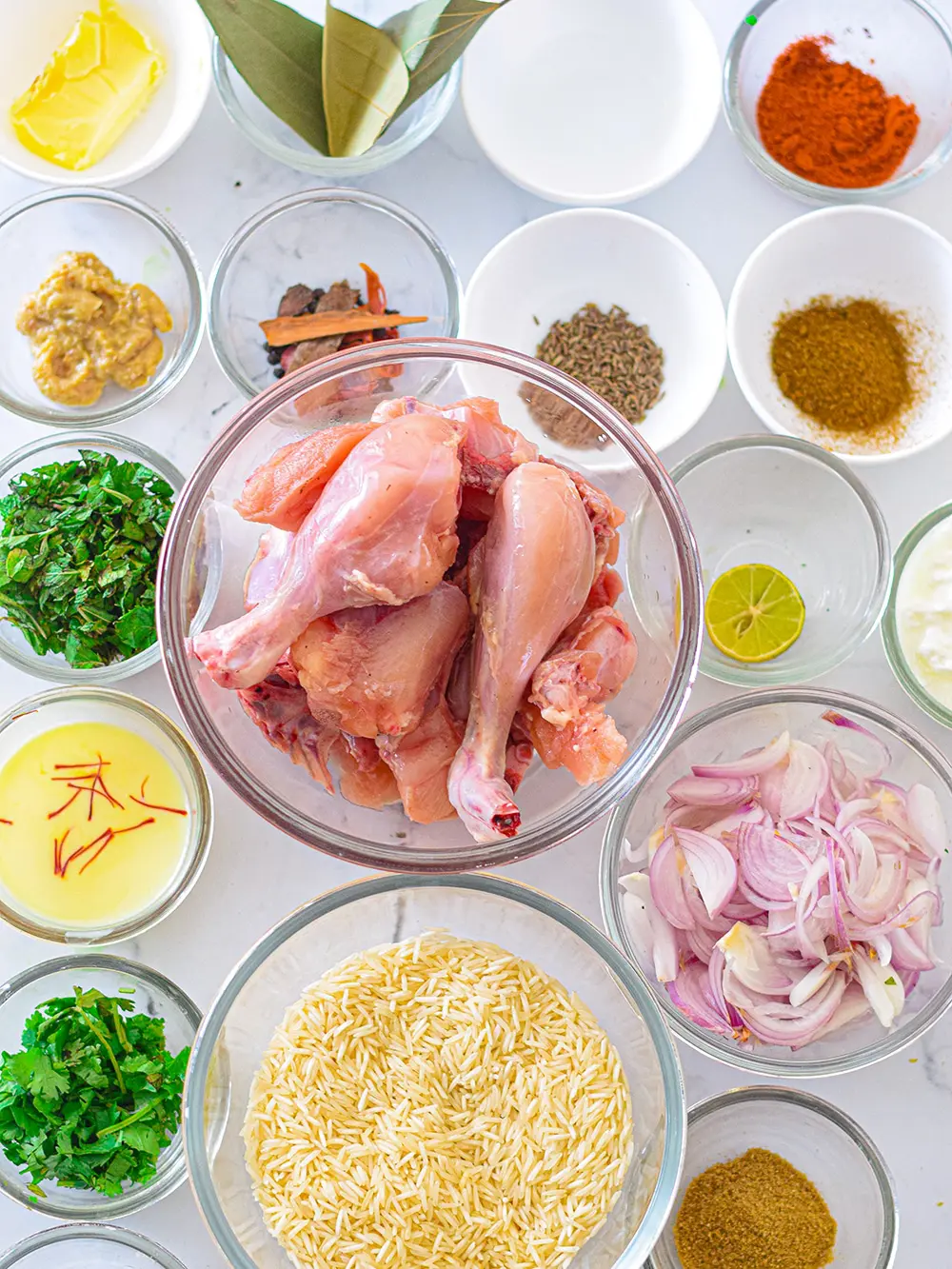ingredients for chicken biryani