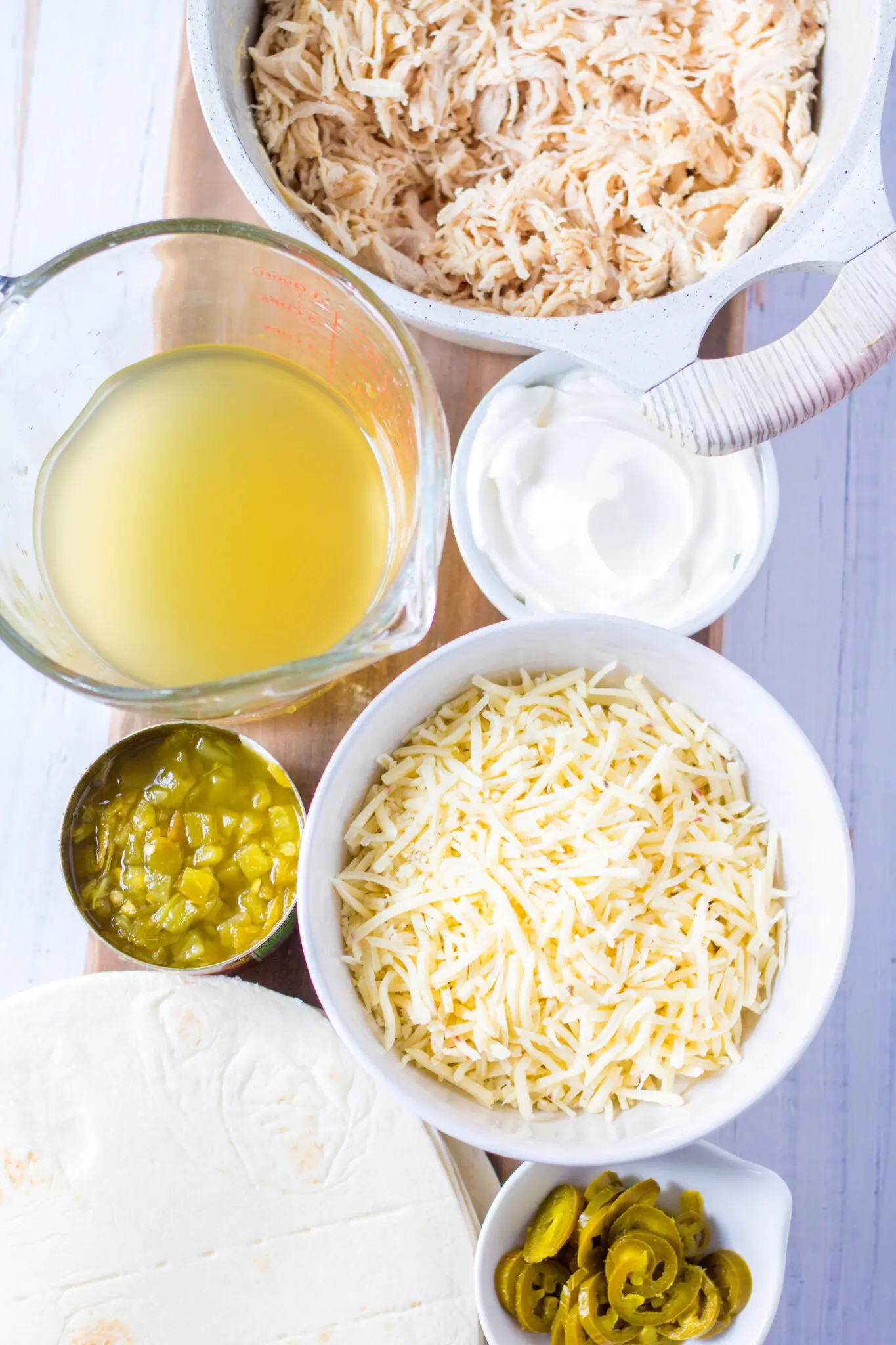 ingredients for chicken enchiladas