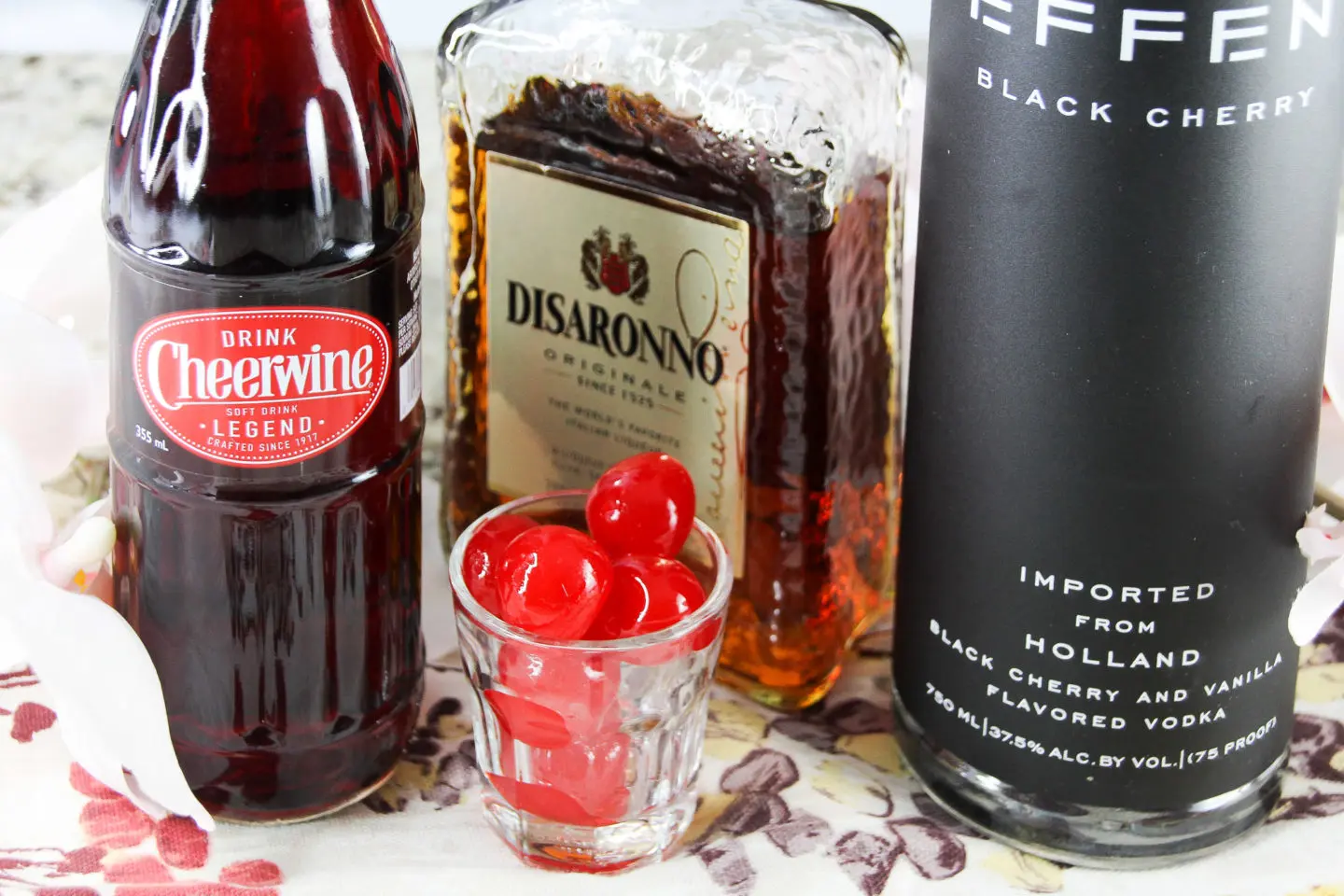 maraschino cherries and disaronno