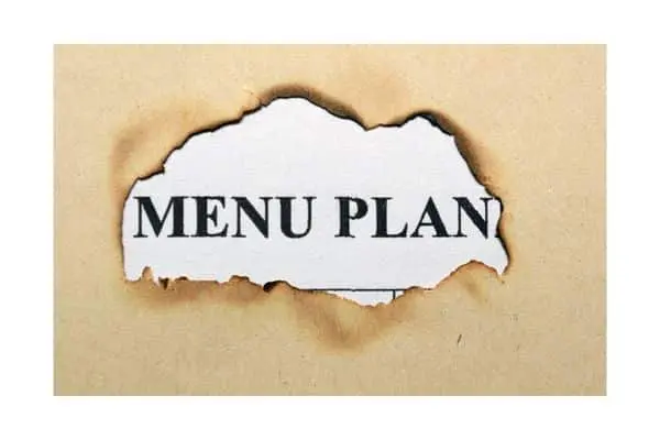 menu plan to help reduce kitchen waste