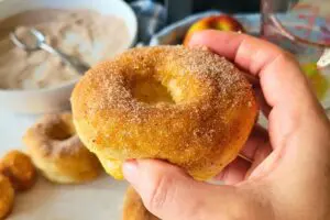 air fryer donuts with apple pie spice