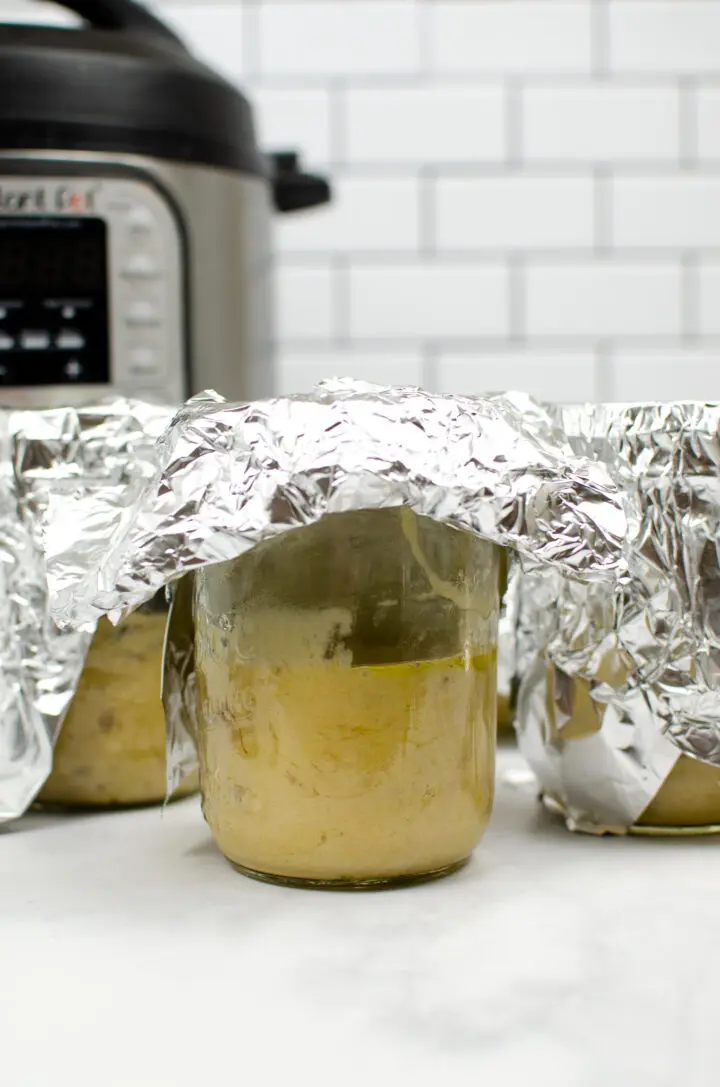 Banana Bread made in a Mason jar