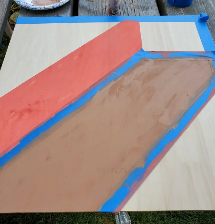 Step 2 for DIY barn quilt