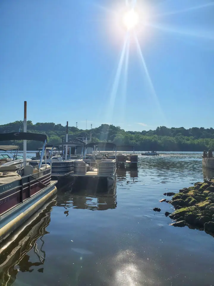 a sunny morning on the St. Croix River