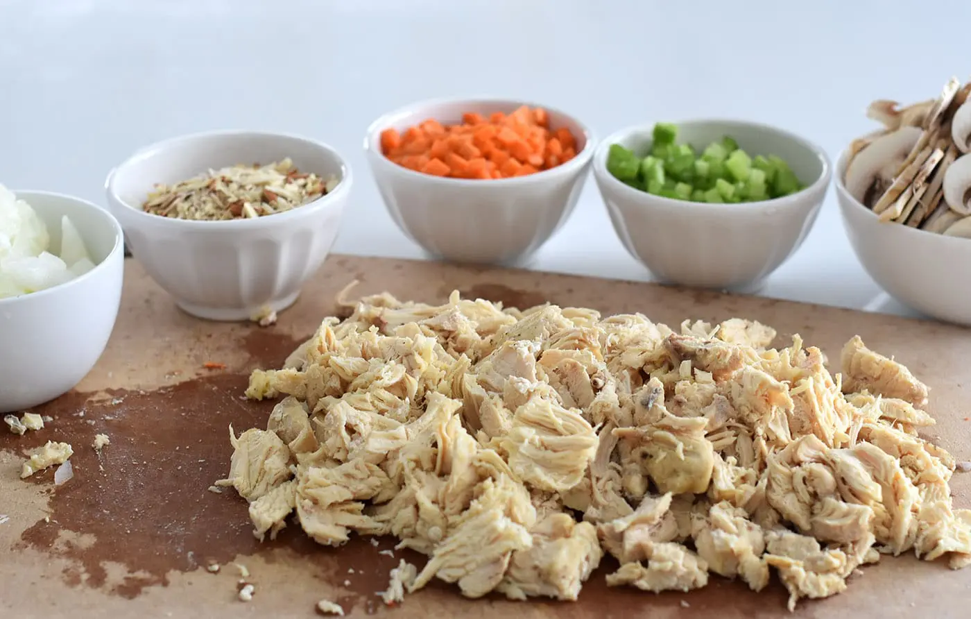 ingredients for chicken rice hotdish