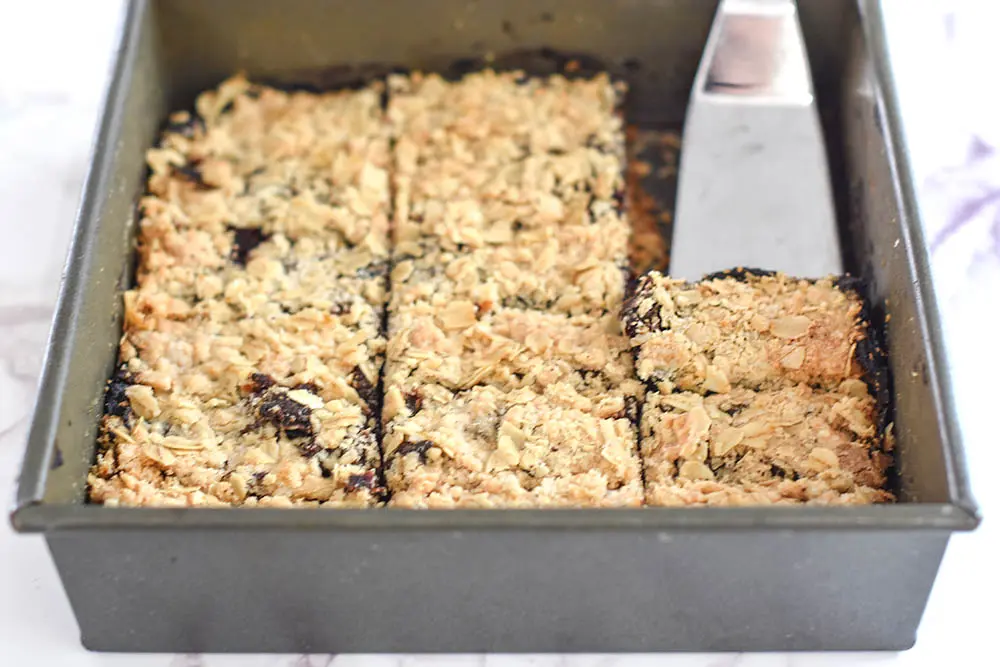 old-fashioned date bars in a pan