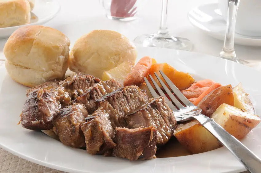 Slow cooker Pot Roast with dry onion soup mix
