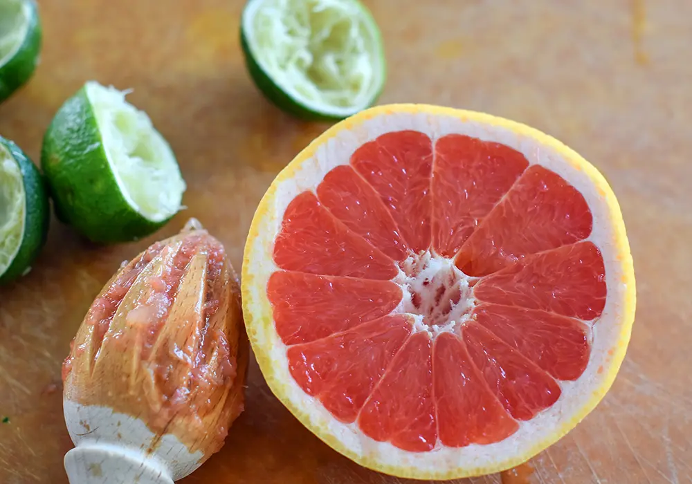 red grapefruit for margaritas