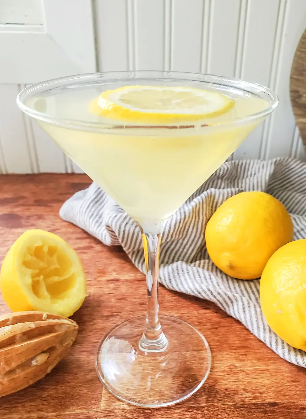 a Lemon Drop martini 