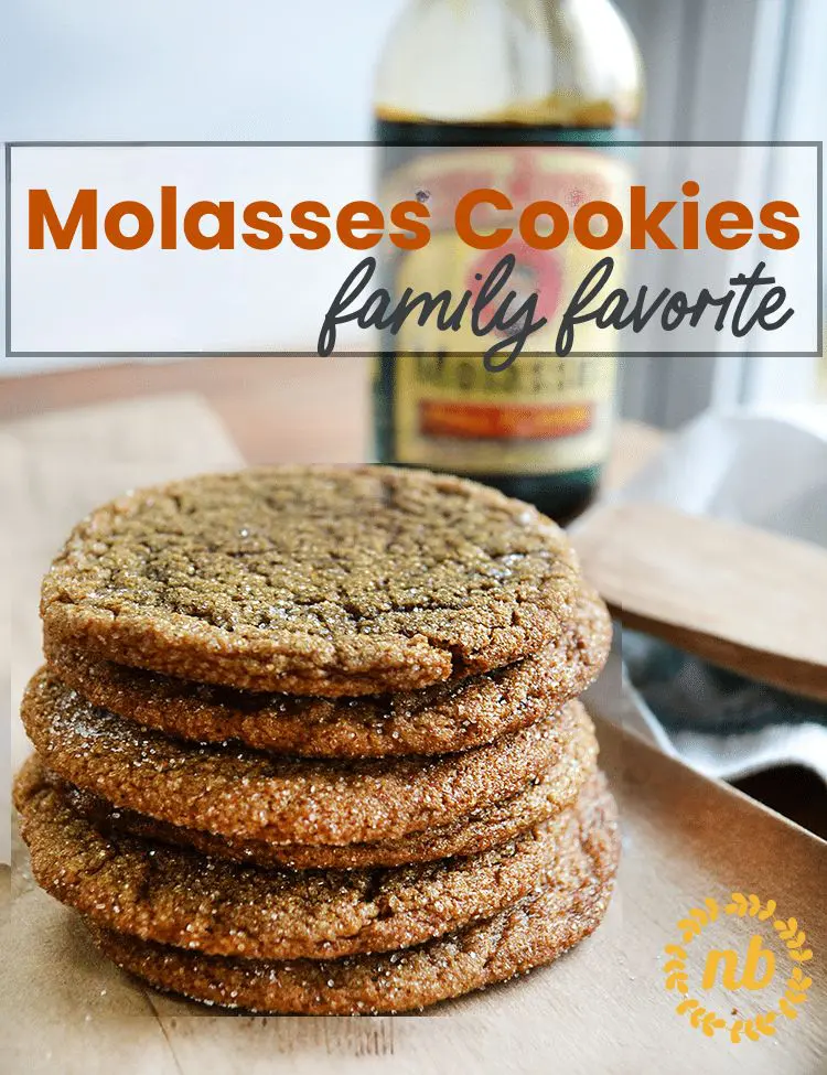 stack of molasses cookies