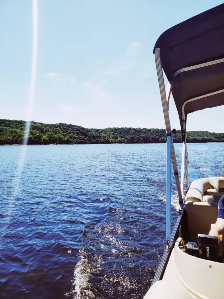 St. Croix River from a pontoon