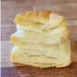 cross section of puff pastry