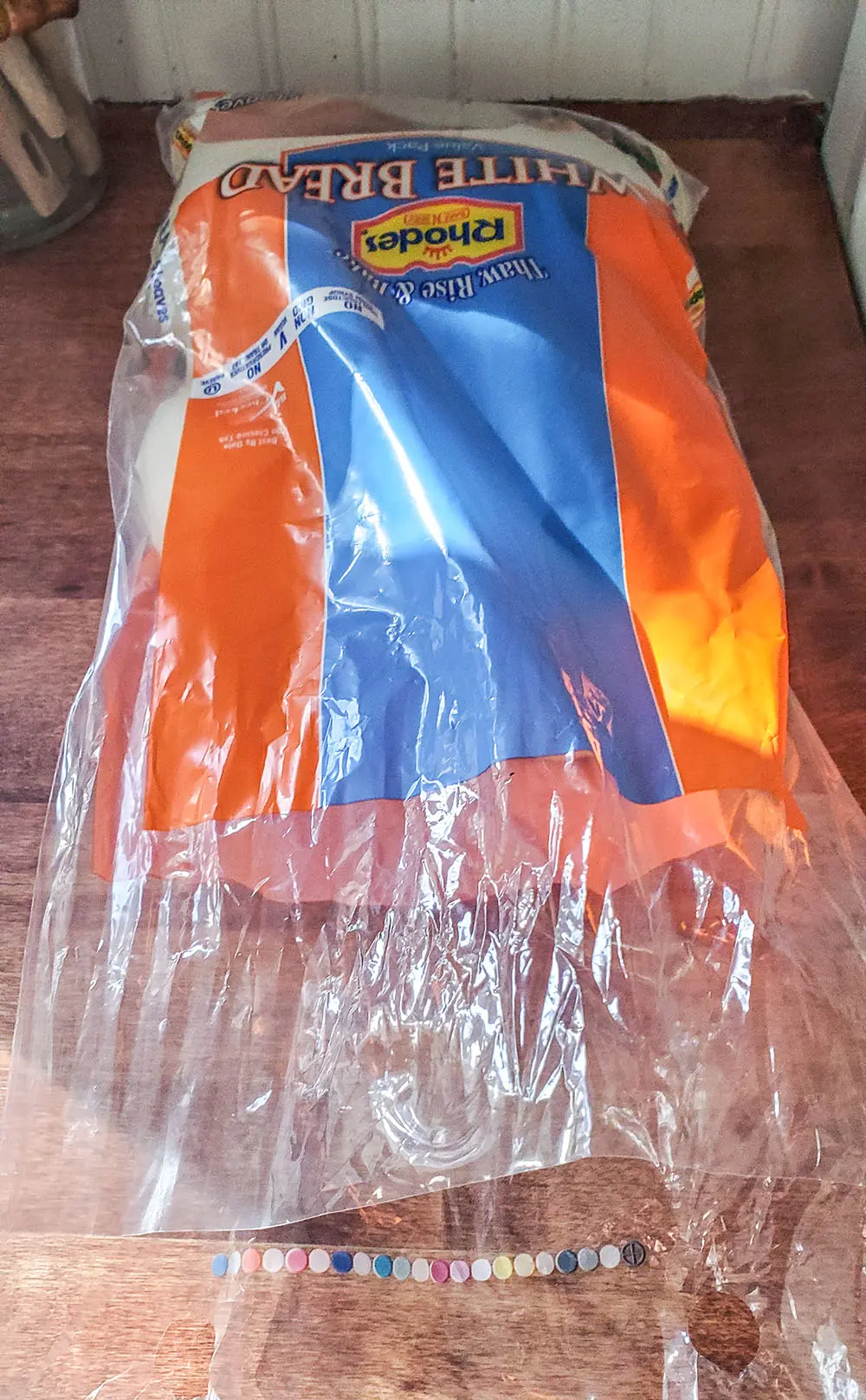 a bag of rhodes dough ready for the air fryer