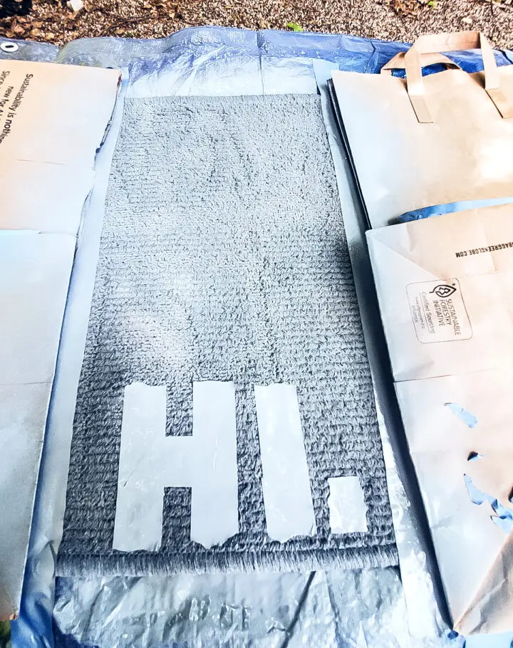 DIY Hi Welcome Mat