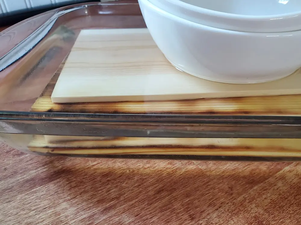 Cedar planks getting a good soaking.