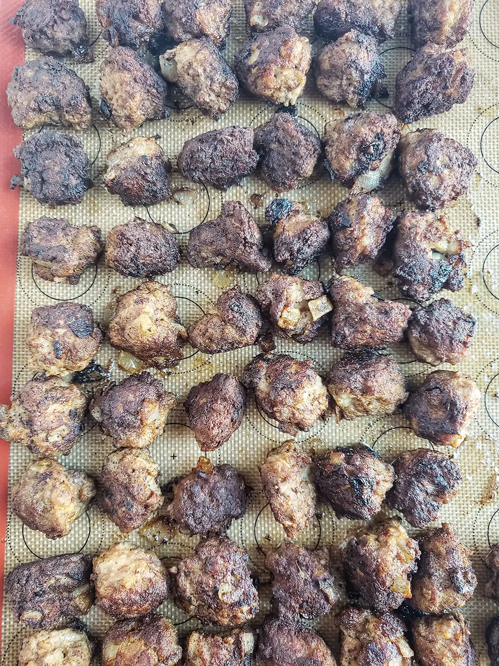 swedish meatballs all fried up