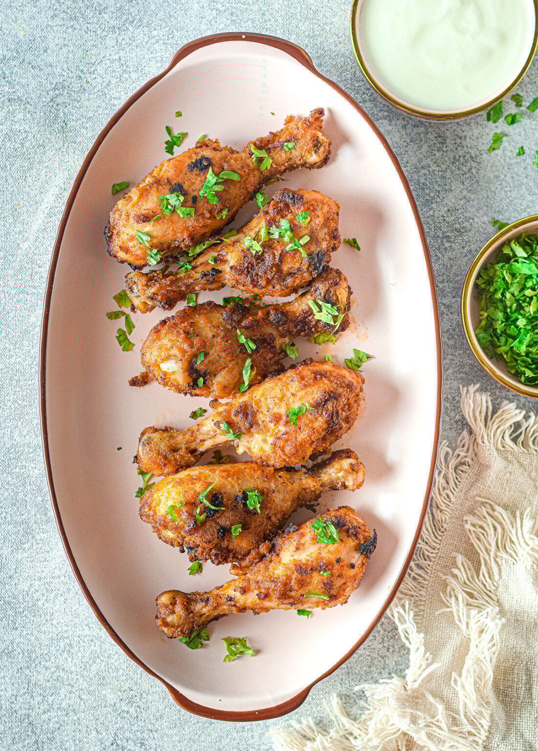 Quick And Crispy Air Fryer Chicken Drumsticks Recipe ⋆ NellieBellie