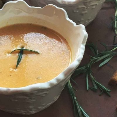simple, easy, and decadent butternut squash soup. Easy to make for even the beginning cook!