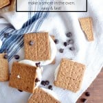 Make smores in the oven fast and easy. Perfect for those winter months! Oven smores are almost as good as the real thing, too!