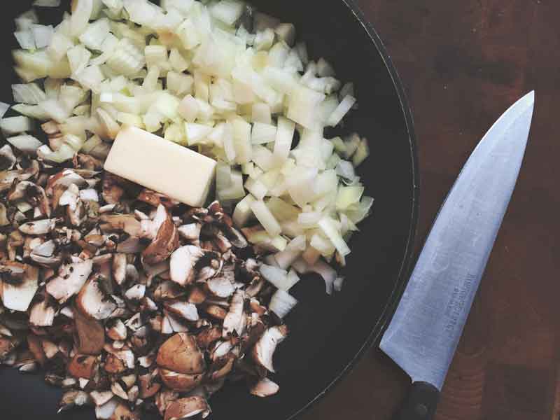 easy ground beef wellington with mushrooms and onions