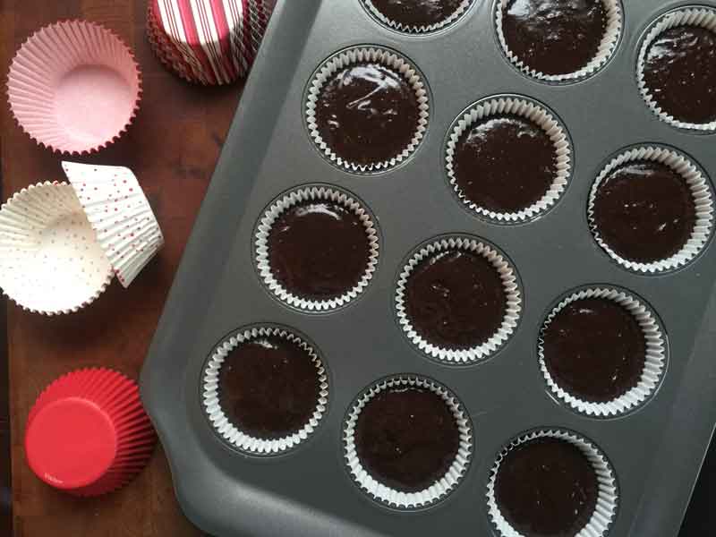 santa hat brownies