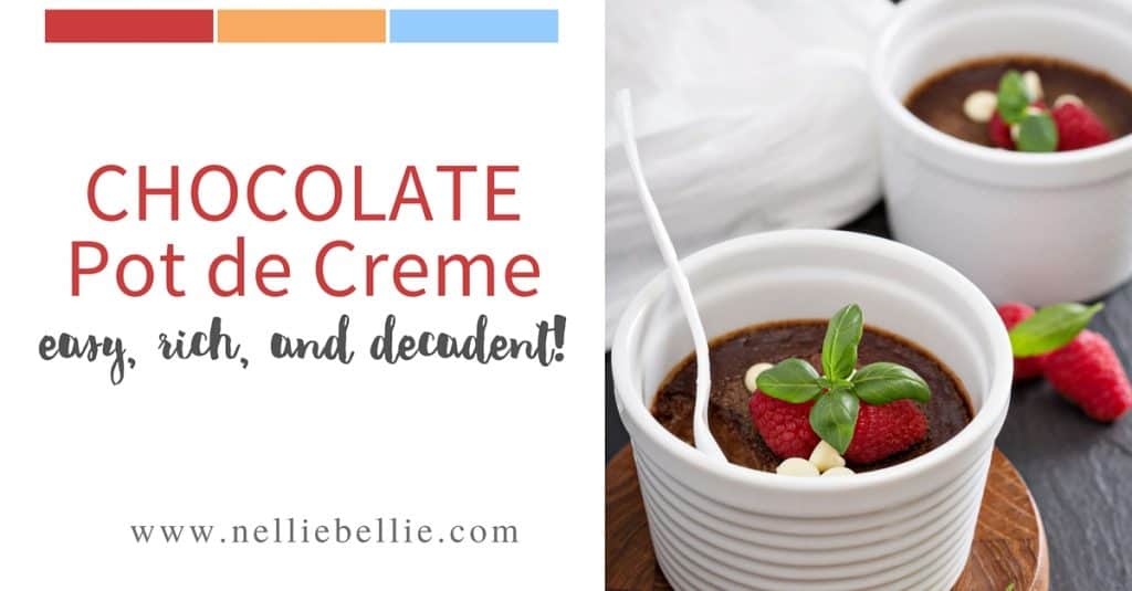 easy Chocolate Pot de Creme recipe Chocolate Pots de Creme
